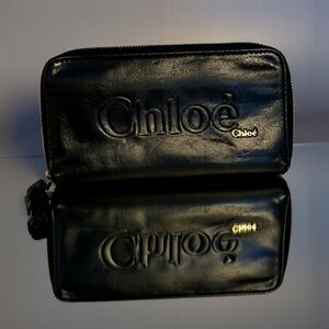 Chloé Black Leather Wallet